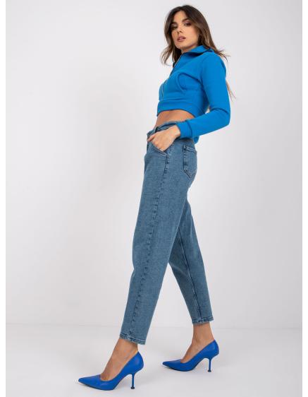 Dámské džíny s vysokým pasem LEVANTE modré