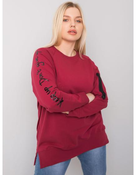 Dámská tunika plus size PARMA bordó