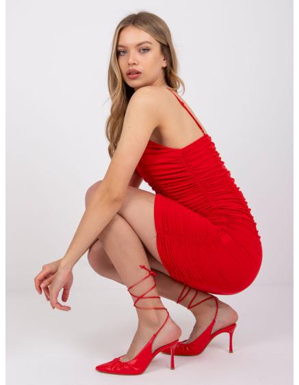 Dámské šaty s volánky EMILY červené