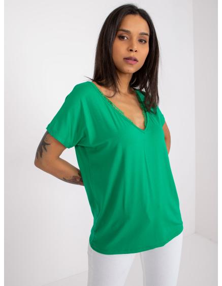Dámské tričko AILEEN tmavě zelené