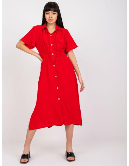 Dámské šaty midi RUE PARIS červené