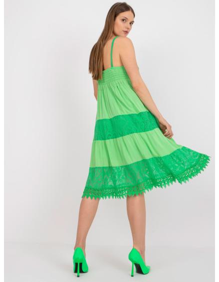 Dámské šaty pro každodenní nošení OCH BELLA zelené