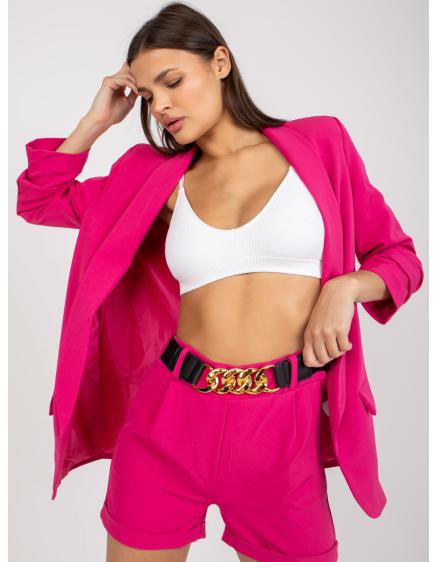 Levně Dámská souprava se sakem elegantní MELVINA růžová