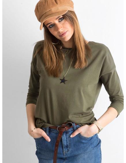 Levně Dámská halenka APRIL khaki