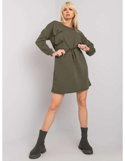 Dámské šaty oversize Kelbi RUE PARIS khaki