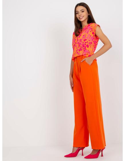 Dámské kalhoty s širokými nohavicemi MANTA oranžové