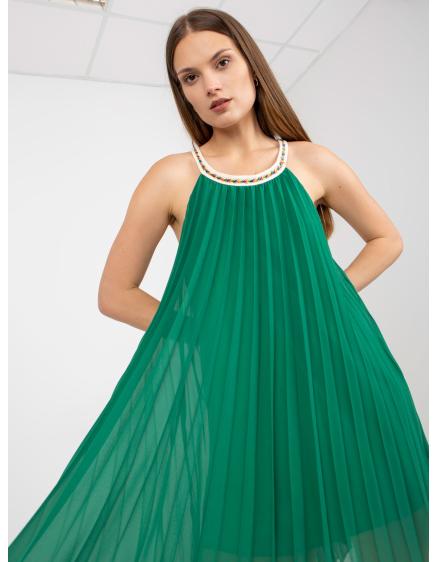 Dámské šaty mini AMABEL tmavě zelené