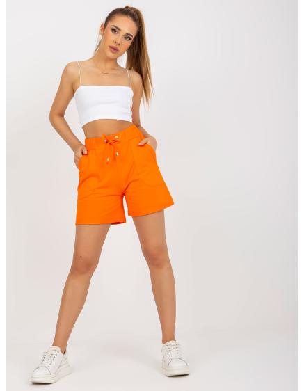Dámské šortky s vysokým pasem ERAS oranžové 