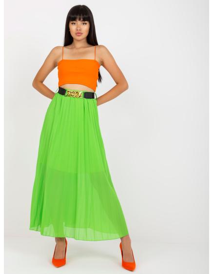 Dámská sukně plisovaná maxi ARIEH světle zelená
