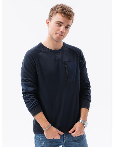 Levně Pánská mikina s kapucí ALFREDO tmavě modrá