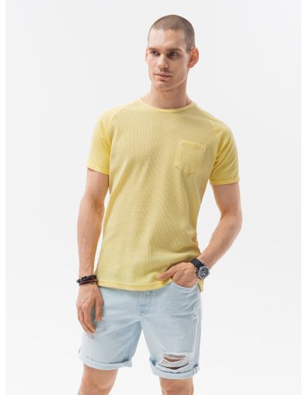 Pánské hladké tričko DECLAN žluté