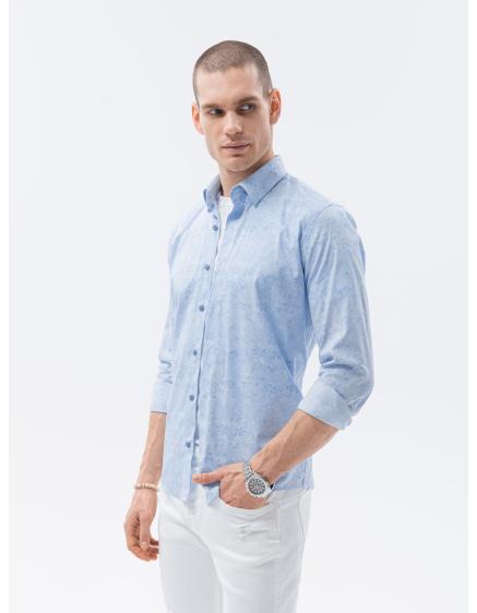 Pánská košile s dlouhým rukávem TATE světle modrá