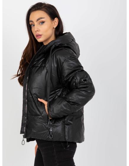 Dámská bunda s kapucí péřová zimní COURTNEY černá