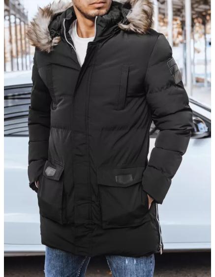 Pánská zimní bunda prošívaná RHETA černá