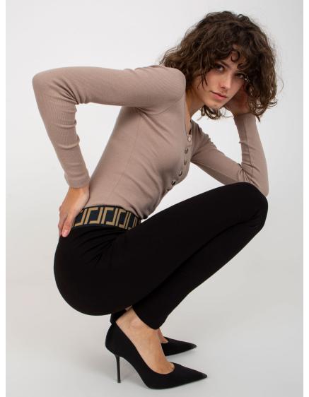 Levně Dámské legíny s elastickým pasem VILA černé