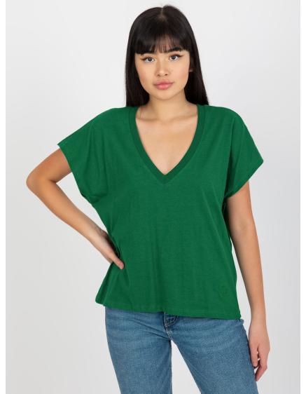 Dámské tričko od MAYFLIES tmavě zelené