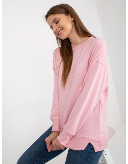 Levně Dámská halenka BASIC světle růžová