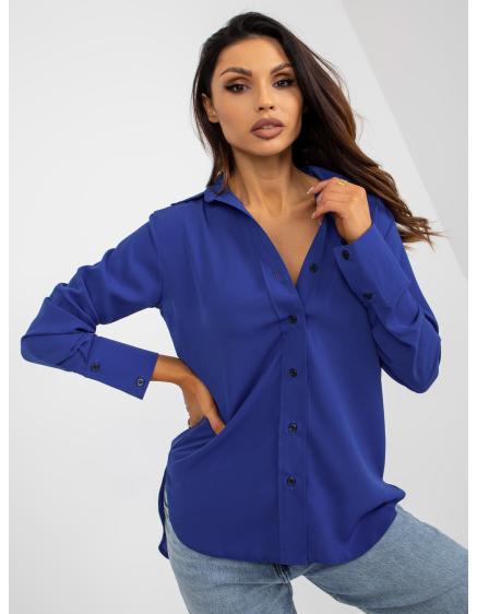Dámská košile s dlouhým rukávem ELENA kobaltově modrá