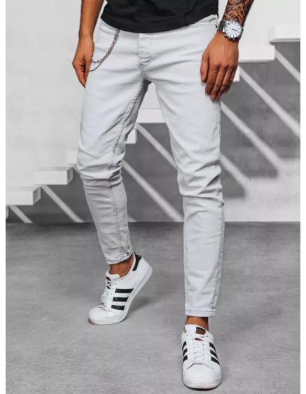 Pánské kalhoty džínové E08 šedé