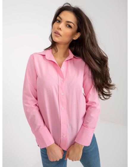 Dámské tričko s límečkem STELA růžové