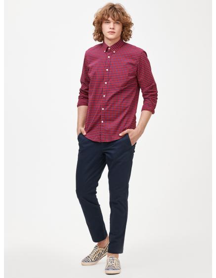 Kalhoty essential khaki slim fit GapFlex